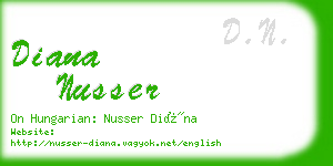 diana nusser business card